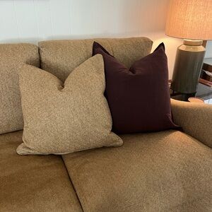 Tan Pillow Cover - TWO - 20x20